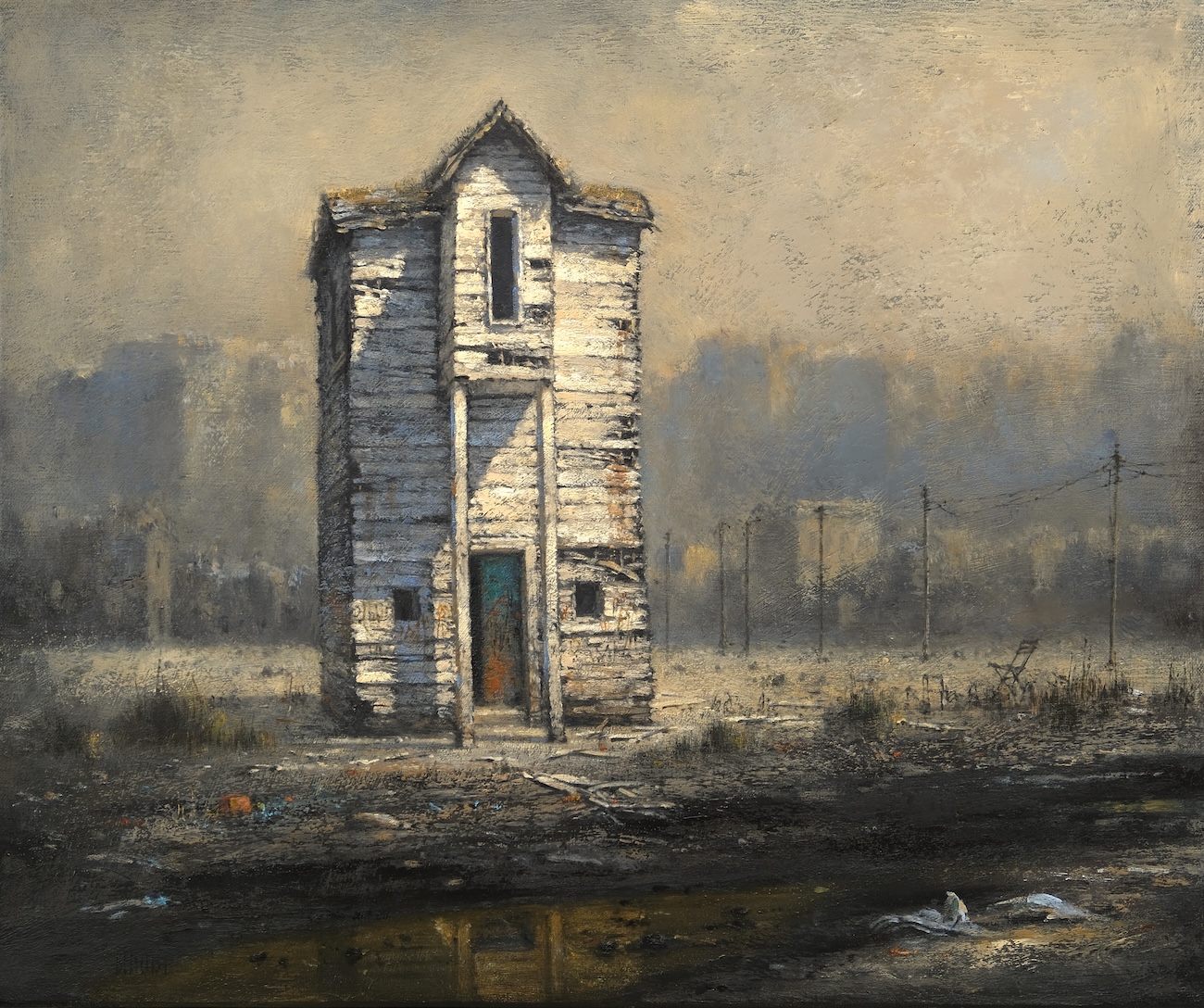 DIMANCHE - huile sur toile - 46x55 cm - 2024