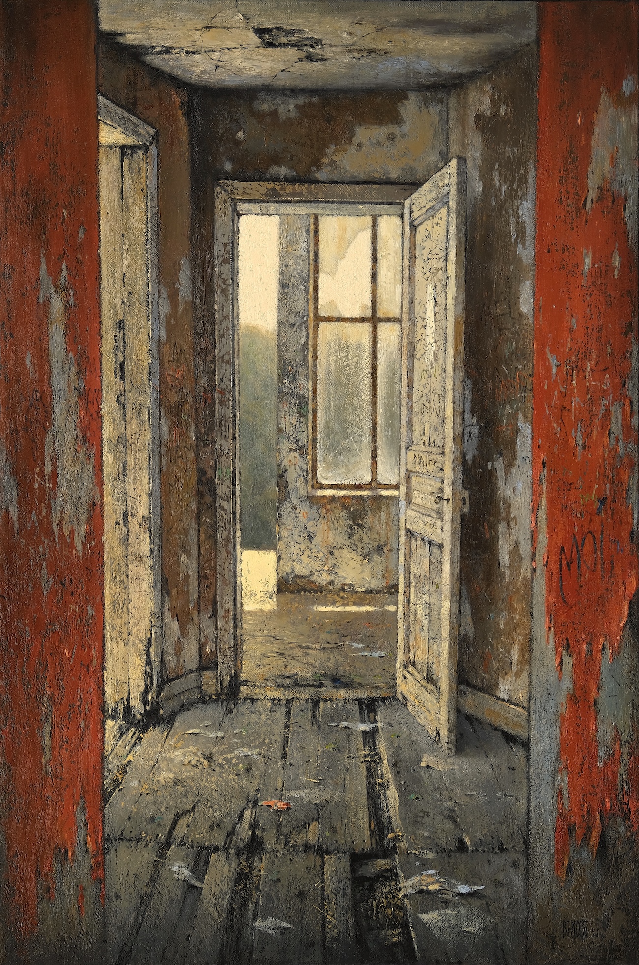 HEURE PLEINE- huile sur toile - 81x54 cm - 2025