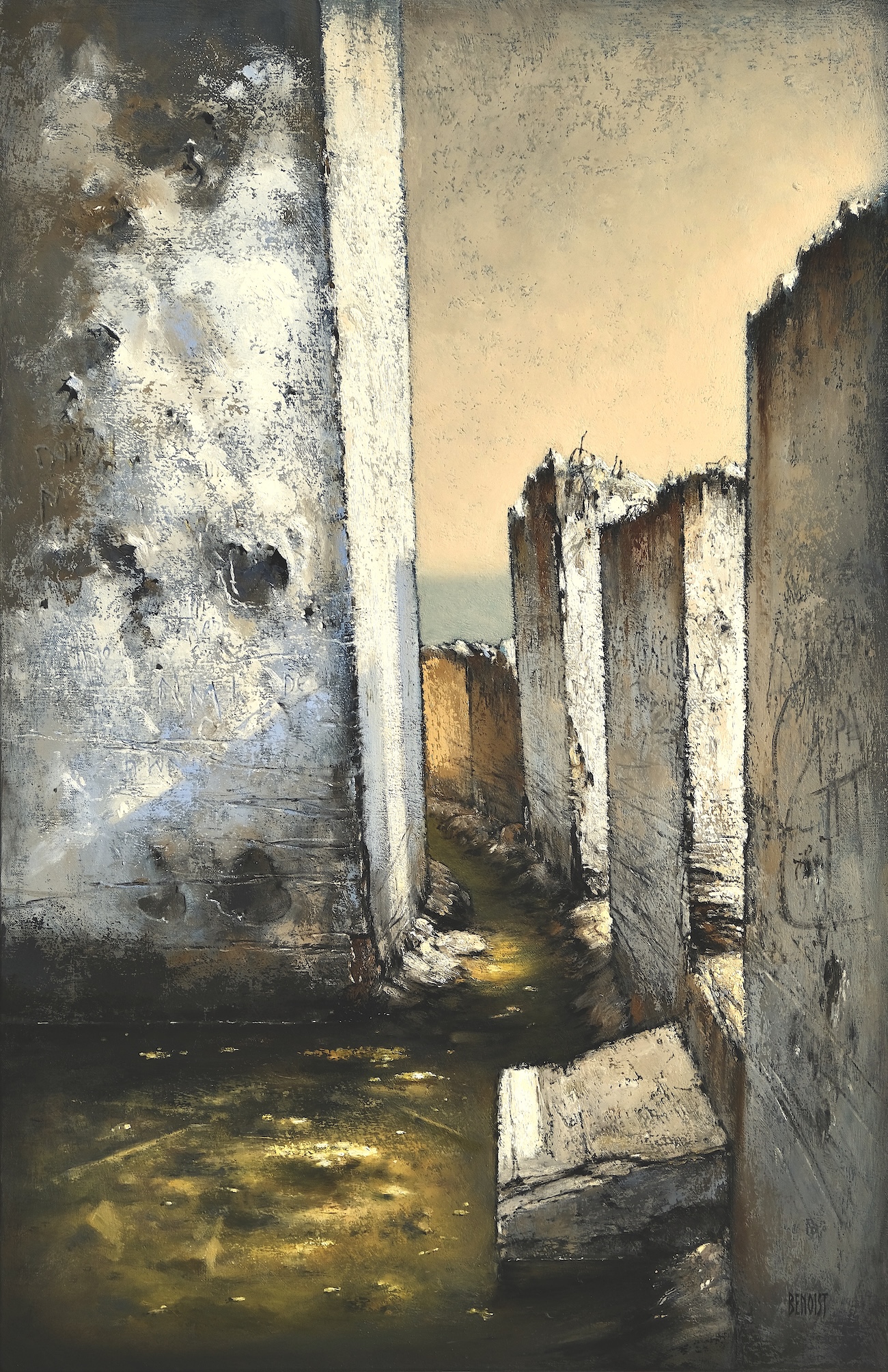 HEURE RICHE - huile sur toile - 92x60 cm -2025