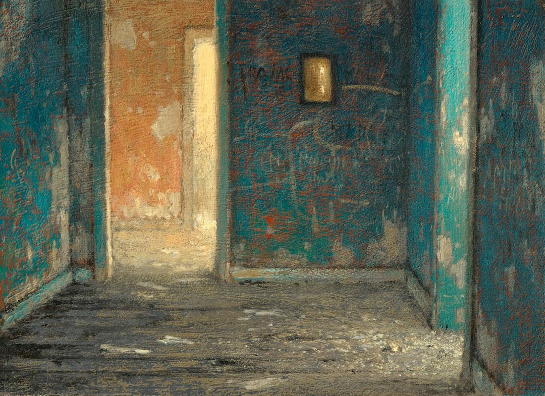 HOME I - huile sur toile - 16x22 cm