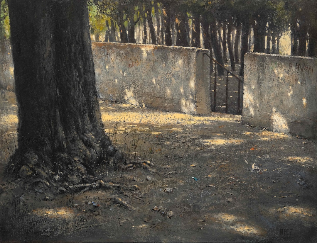 PROMENADE II - huile sur toile -50x65 cm