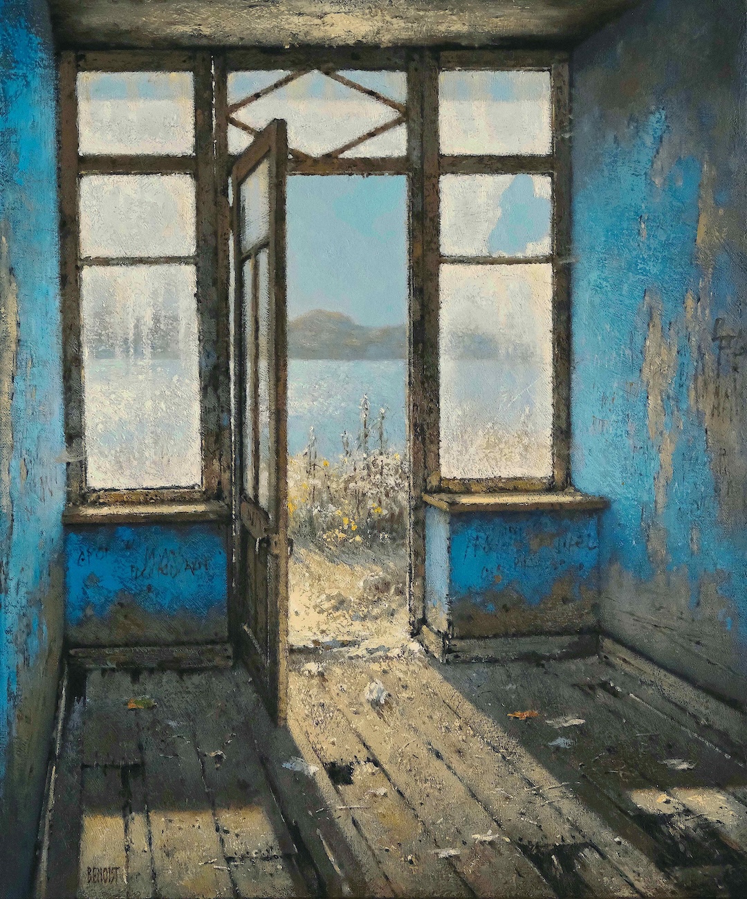 TRANSPARENCE I - huile sur toile - 55x46 cm