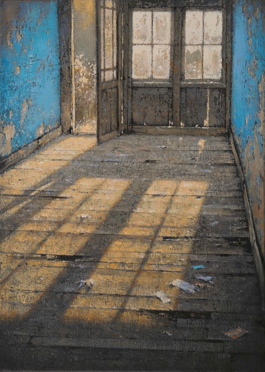 TRANSPARENCE II - huile sur toile - 46x33 cm