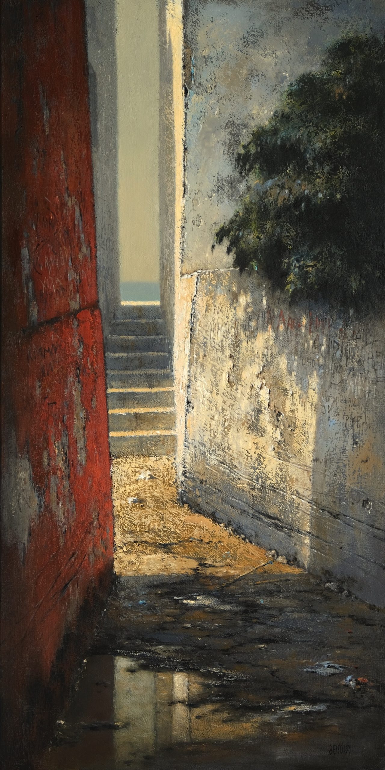 VENELLE - huile sur toile - 80x40 cm -2025