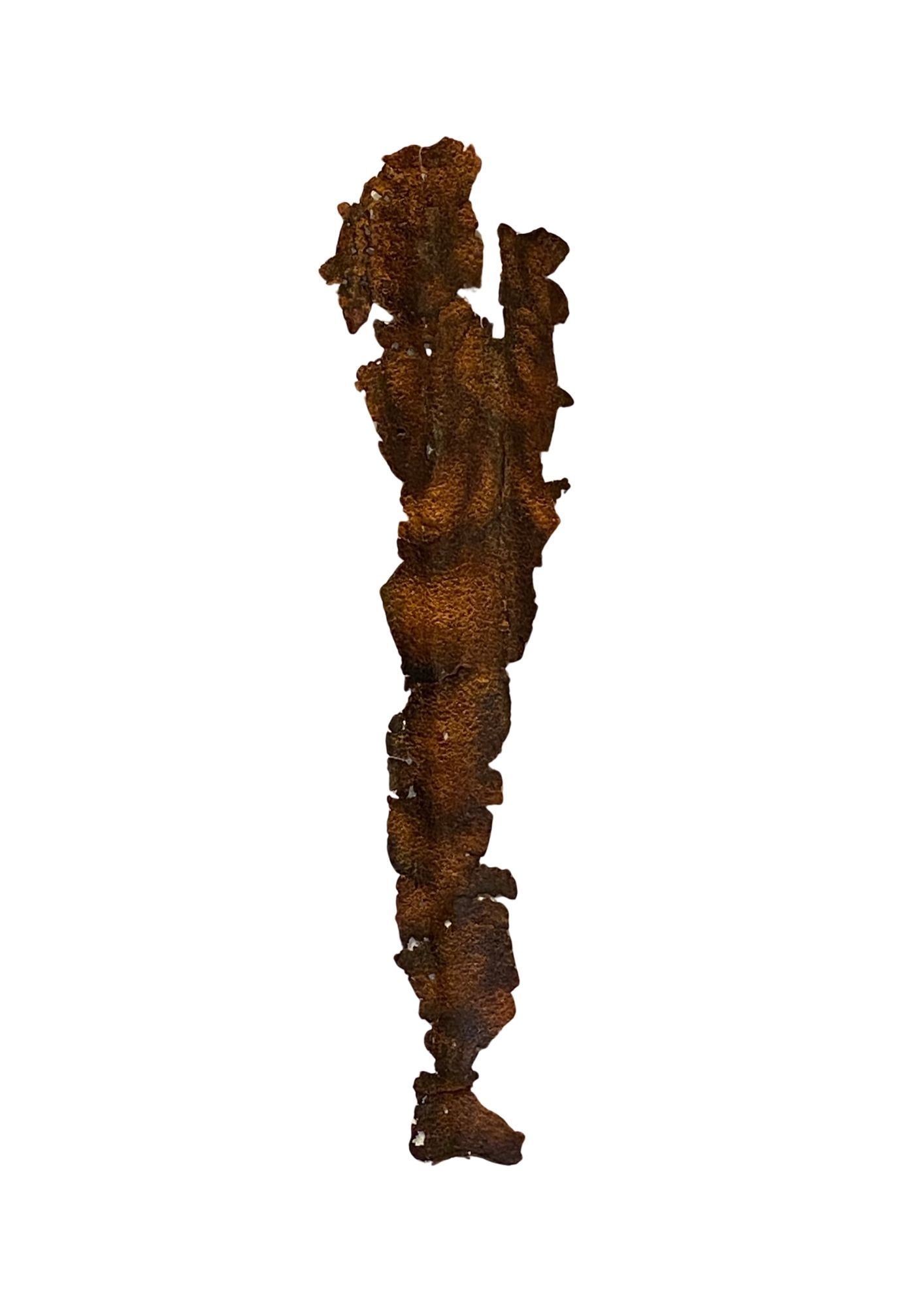 Jeune garçon – huile sur tôle – 68 x 17 cm
