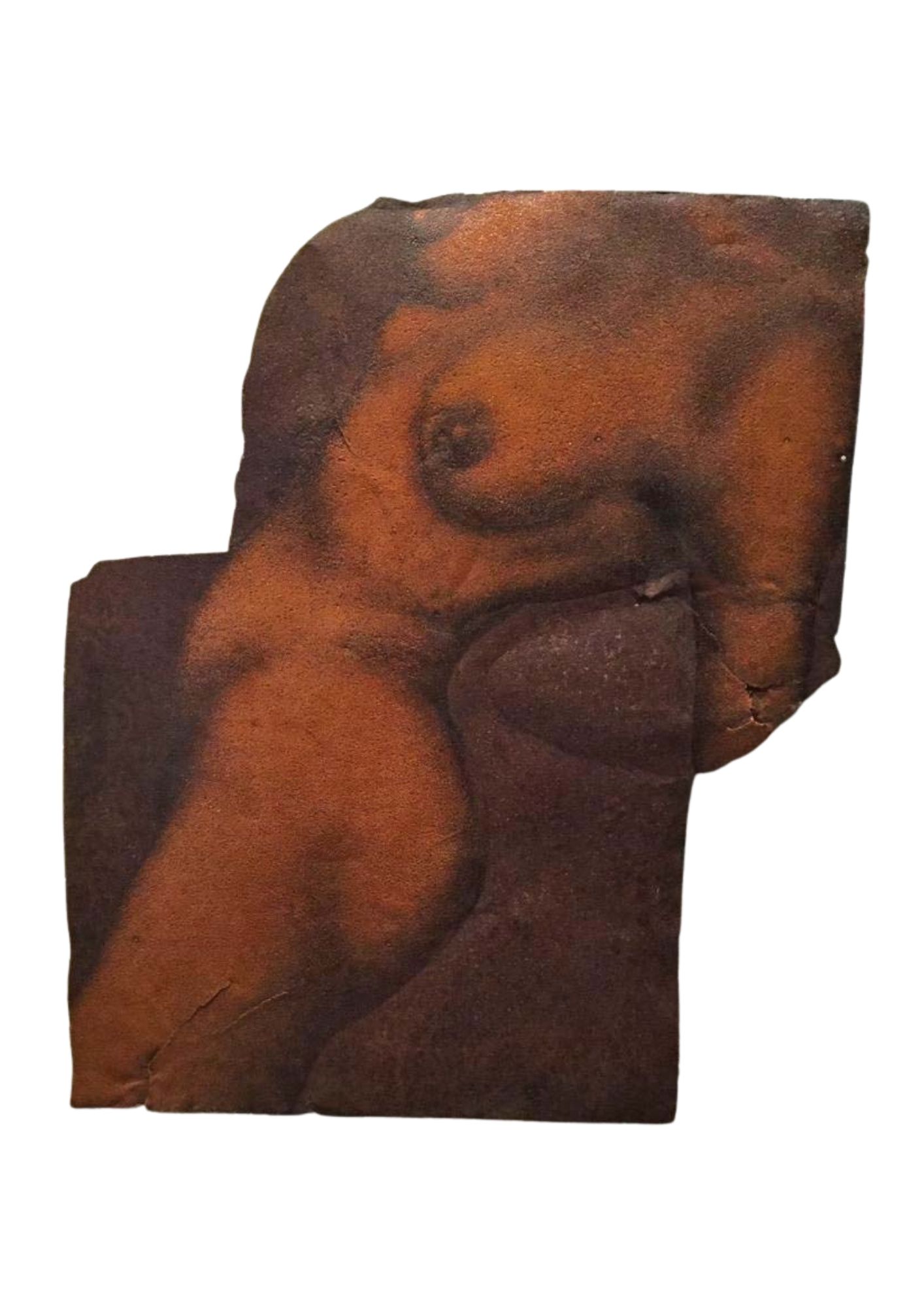 1.Archeologie de la memoire, Fragment 1 - huile sur tôle - 64 x 54 cm