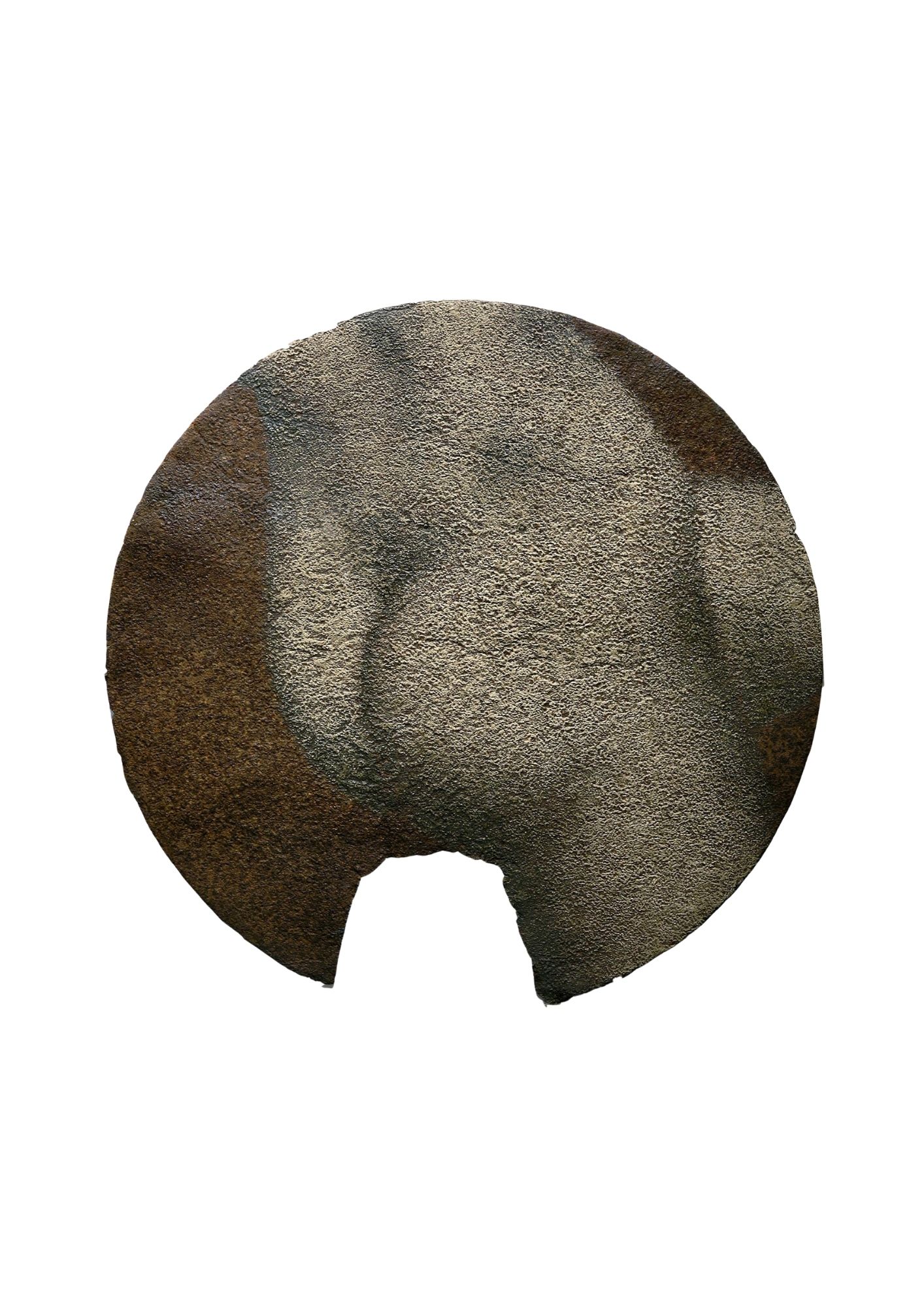 Tondo callipyge cendré – huile sur tôle – diamètre 55 cm