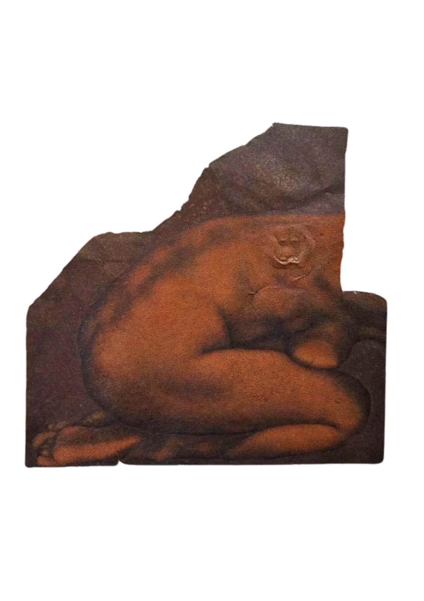 2.Archeologie de la memoire, Fragment 2 - huile sur tôle - 55 x 53 cm