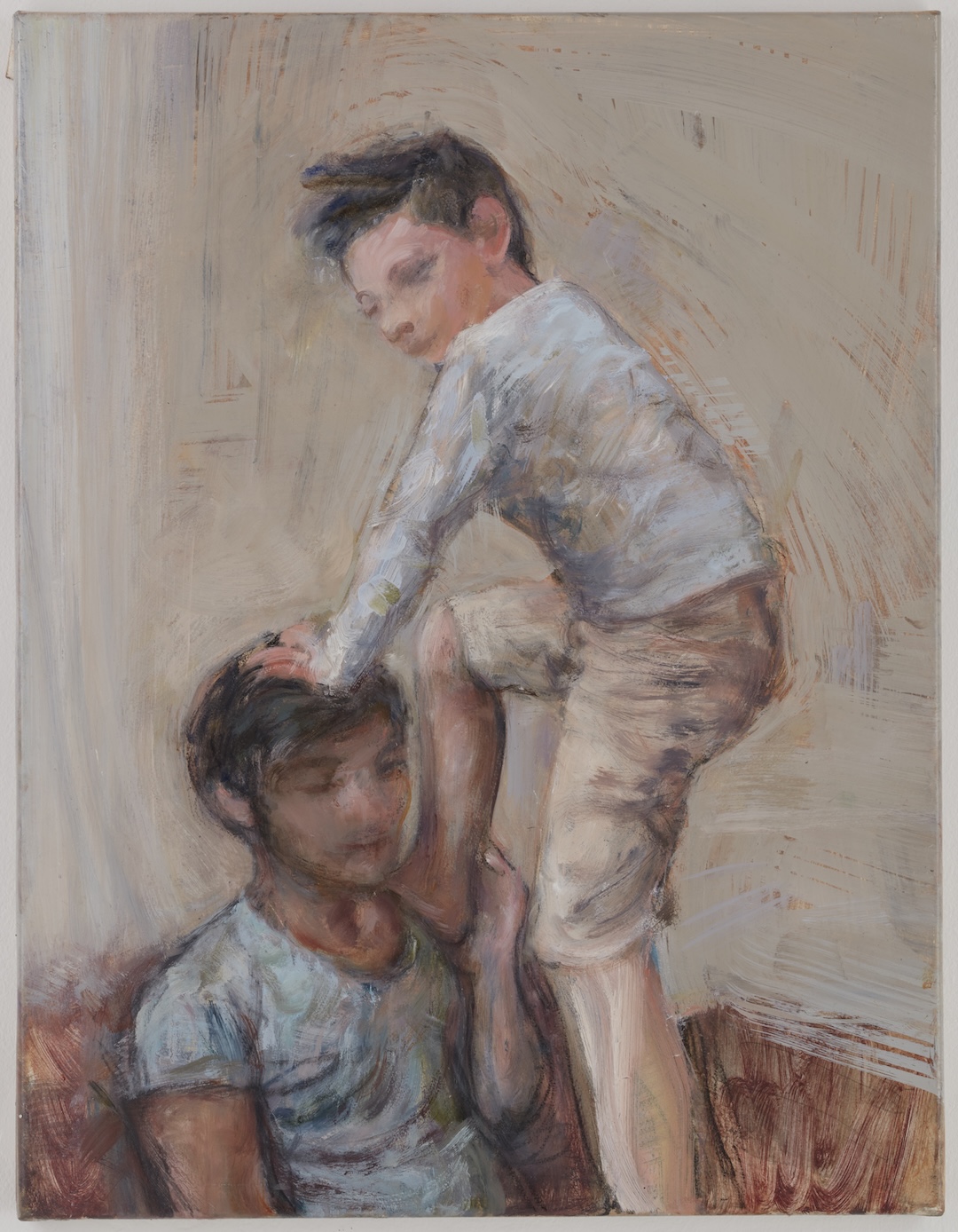 Boys 2 - 2022 - huile sur papier marouflé - 65 × 50 cm