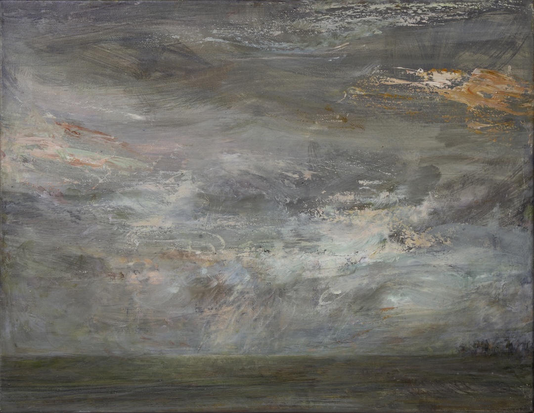 Cortège 31 - 2024 - huile sur papier marouflé sur toile - 50 x 65 cm