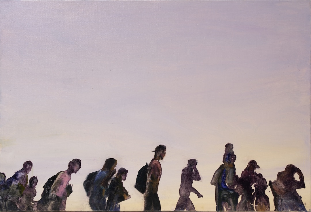 Cortège 32 - 2024 - huile sur toile - 73 x 50 cm