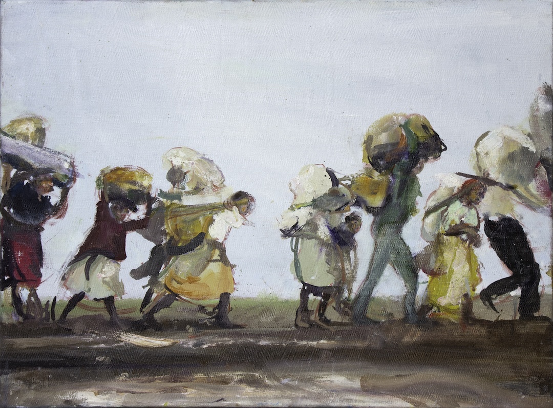 Cortège 34 - 2024 - huile sur toile - 54 x 73 cm