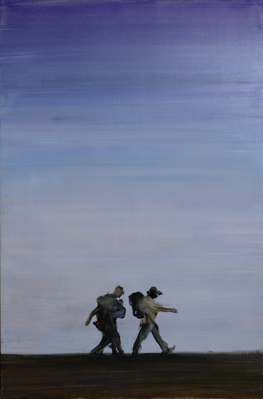 Cortège 46 - 2024 - huile sur toile - 146 x 97 cm