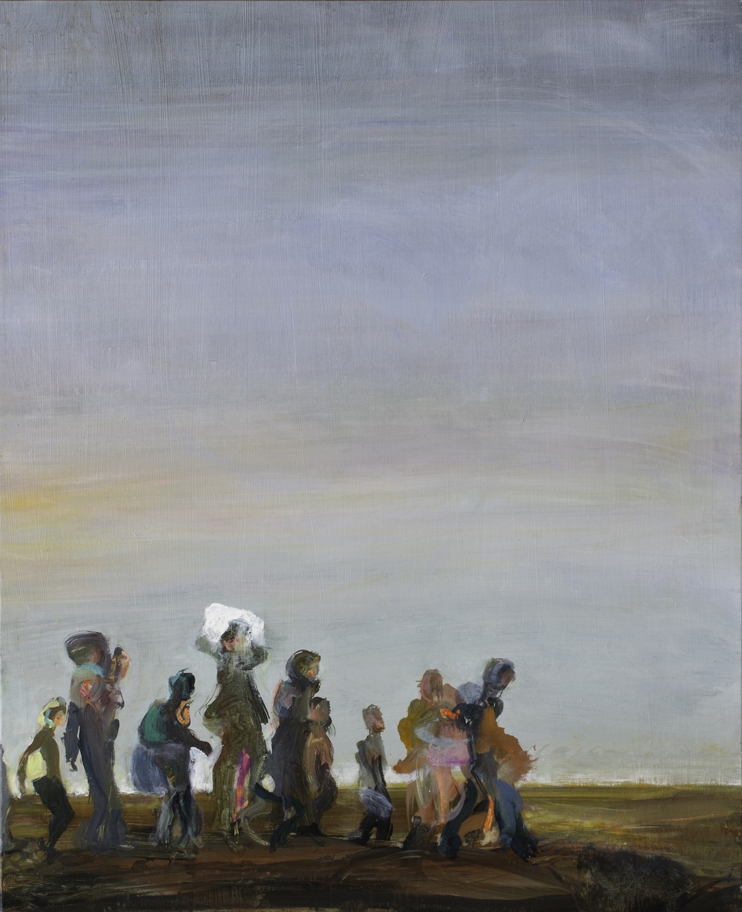 Cortège 48 - 2025 - huile sur toile - 100 x 81 cm