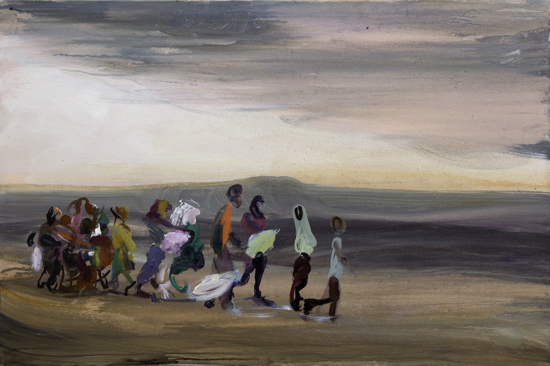 Cortège 68 - 2025 - huile sur toile - 55 x 81 cm