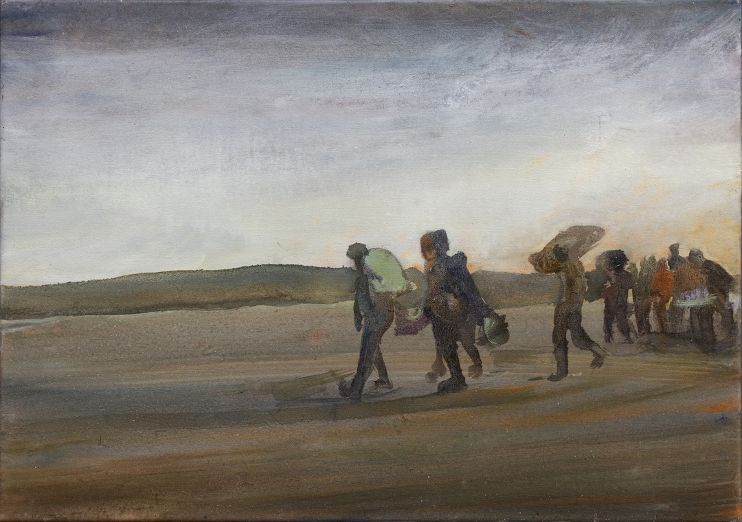 Cortège 70 - 2025 - huile sur toile - 46 x 65 cm