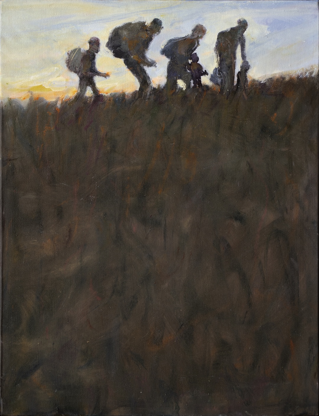 Cortège 72 - 2025 - huile sur toile - 65 x 50 cm