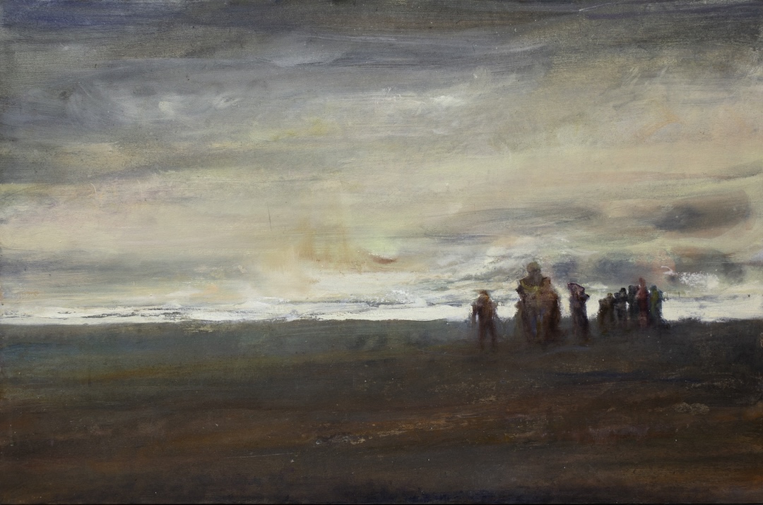 Cortège 74 - 2025 - huile sur toile - 66 x 100 cm