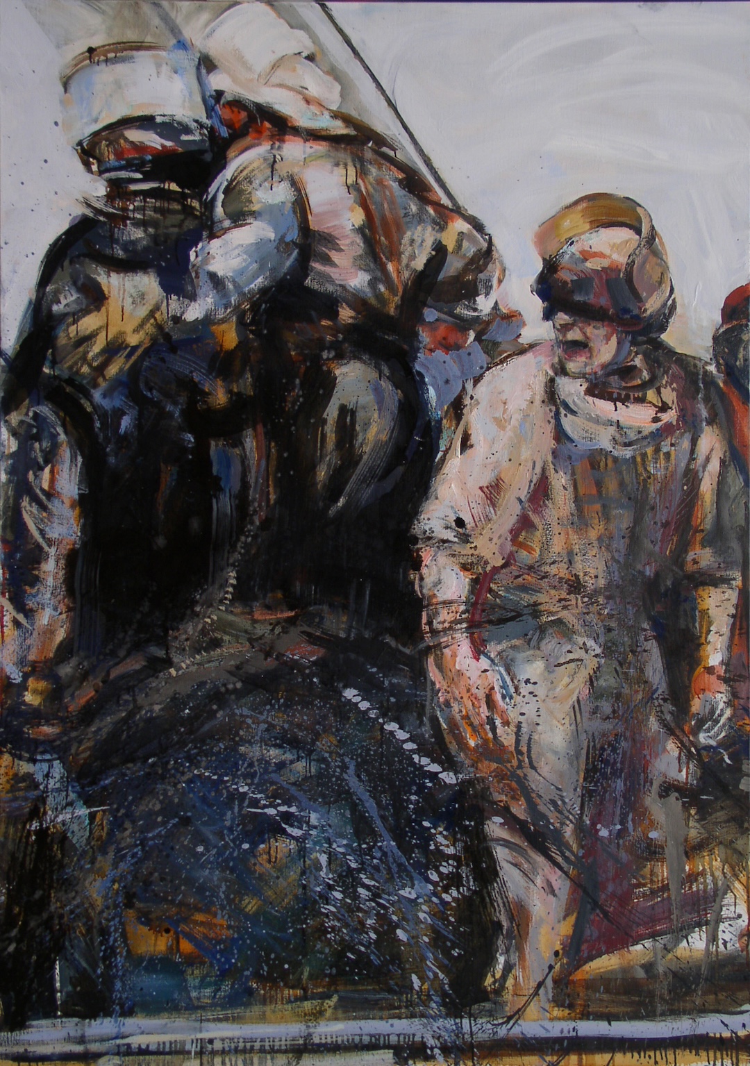 Émeute finale - 2009 - huile sur toile - 162 × 114 cm