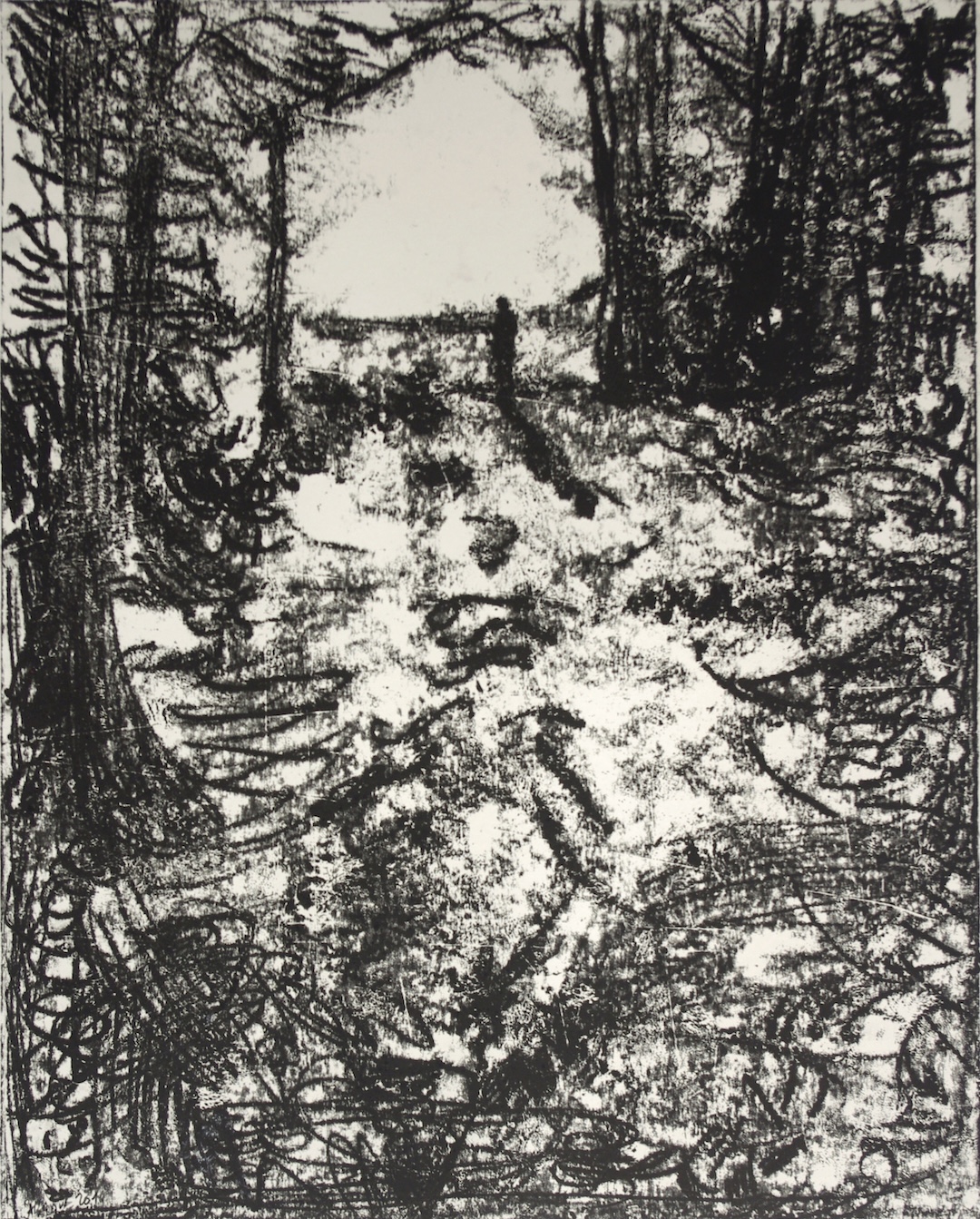 I see you - 2016 - monotype sur papier - 52 × 42 cm