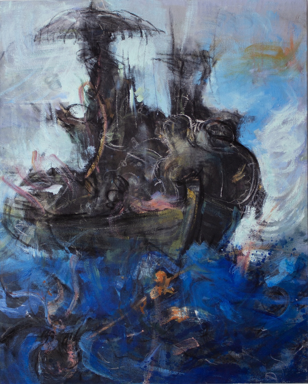 Nef - 2018 - huile sur toile - 162 × 130 cm