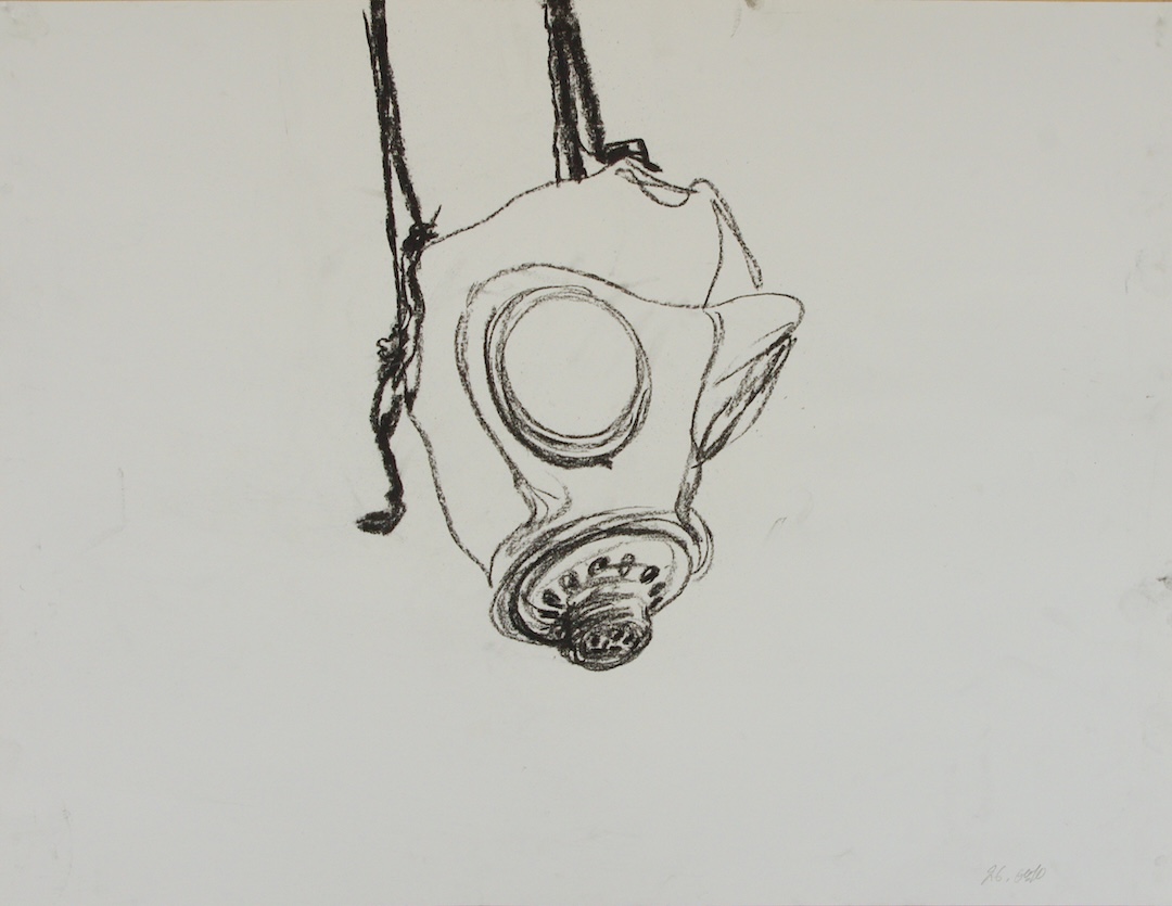 N°45 - 2010 - pierre noire sur papier - 50 x 65 cm