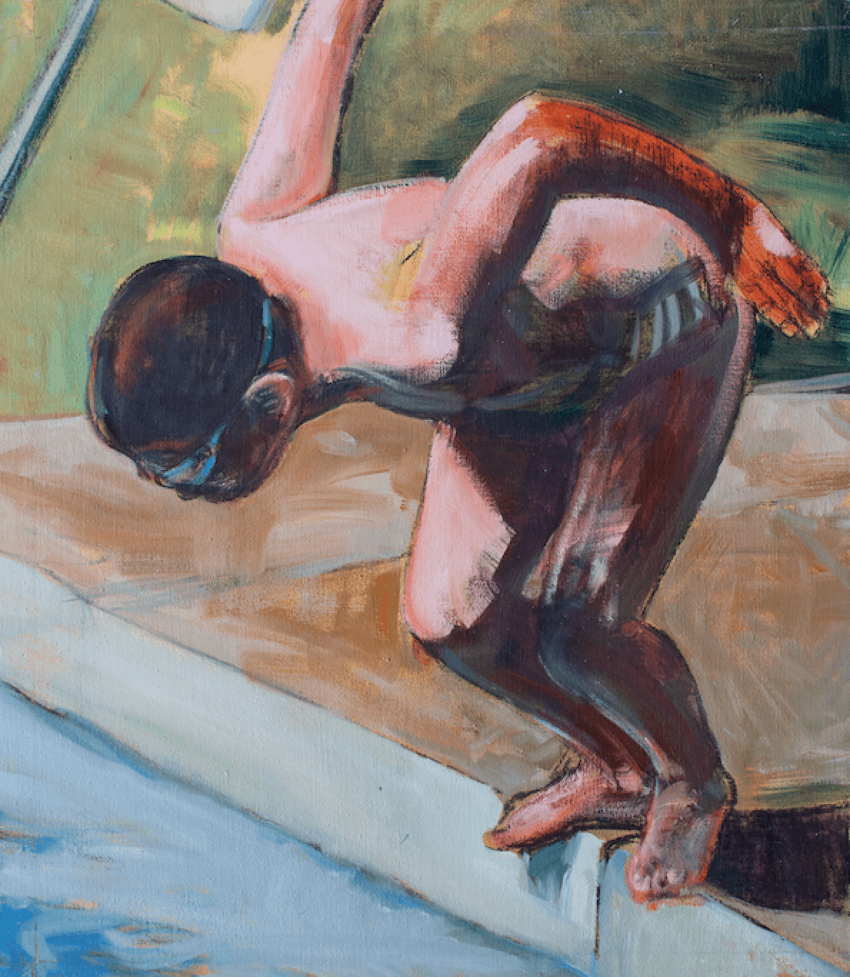 Petit plongeur - 2004 - huile sur toile - 121 x 105 cm