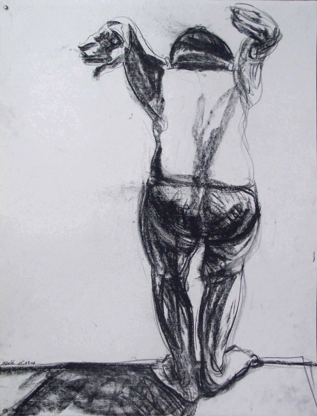 Sans titre - 2006 -  fusain sur papier -  65 × 50 cm