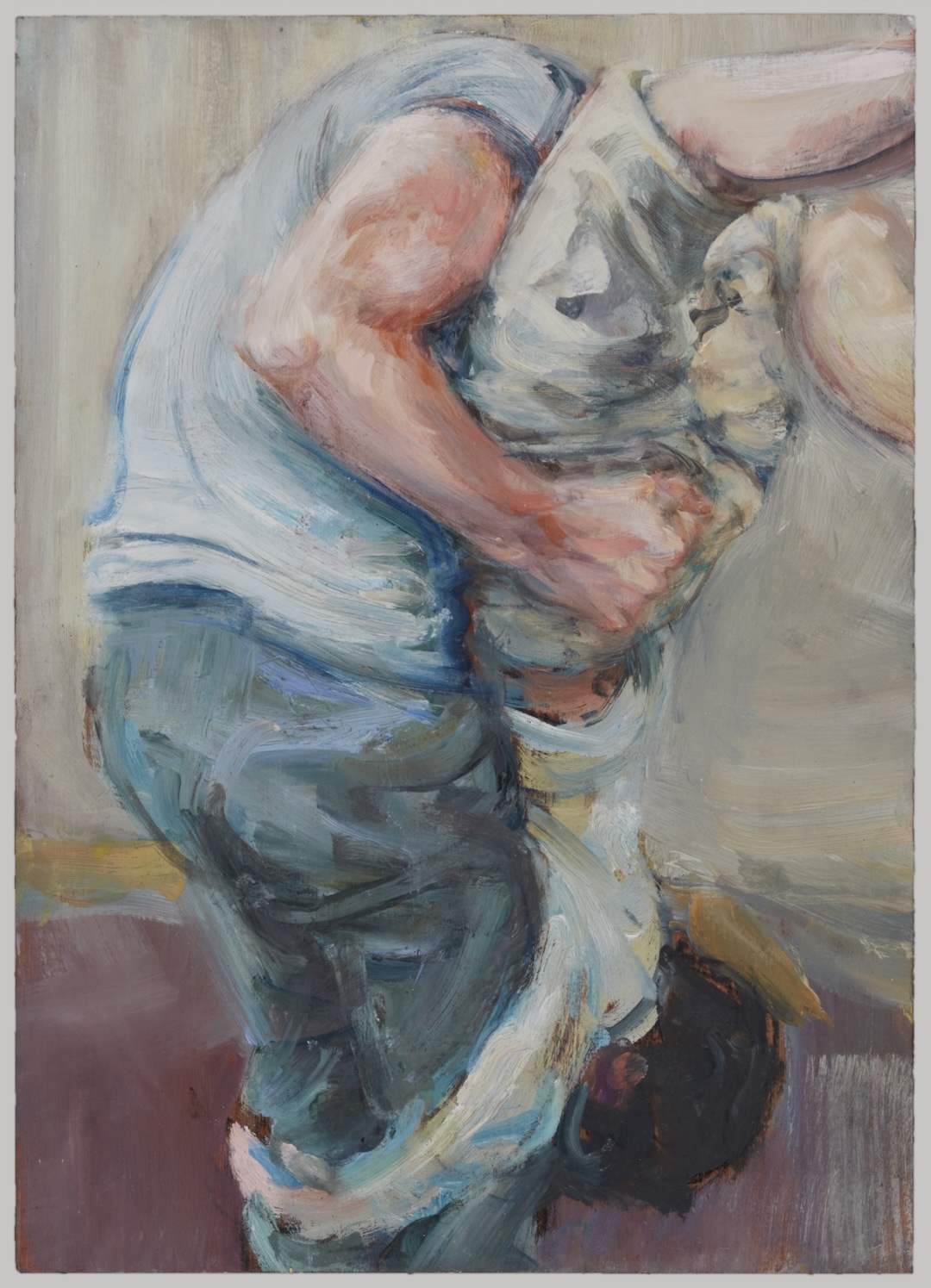 Upside down - 2022 - huile sur panneau - 35 × 27 cm