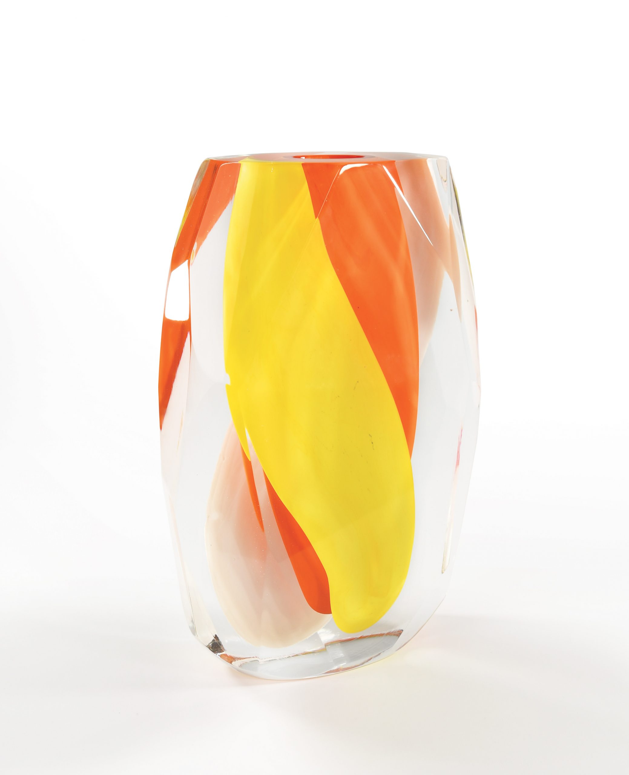 ORANGE POP BRUSH - Verre de Murano - H 36 L 25 P 9.5 cm