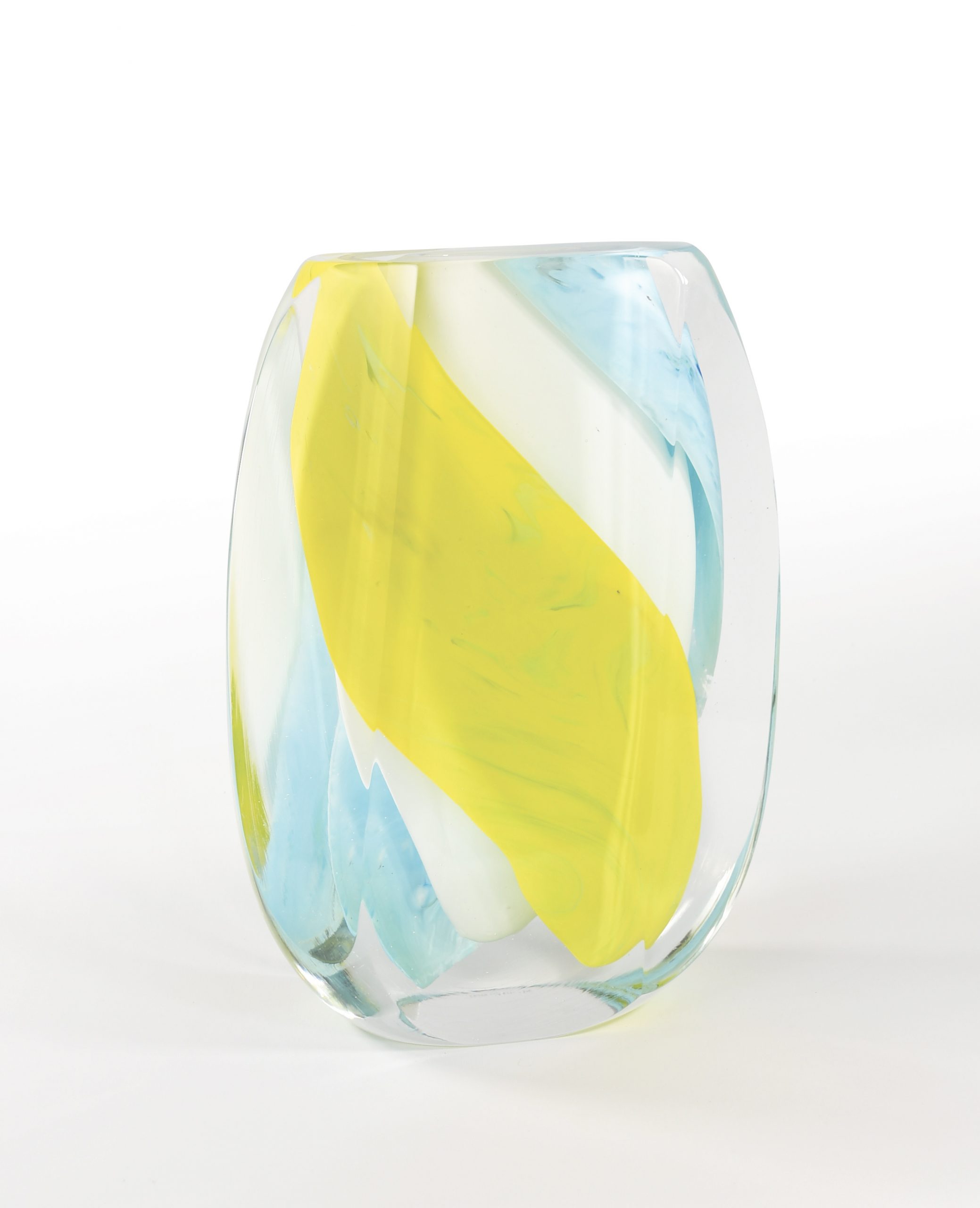 WHITE POP BRUSH - Verre de Murano - H 35 L 25 P 9 cm