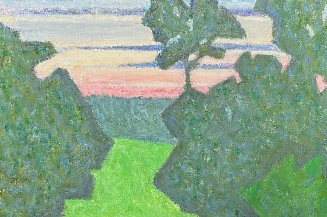 Aube à la Haute folie - code 1808 - 2021 - huile sur toile - 46 x 70 cm
