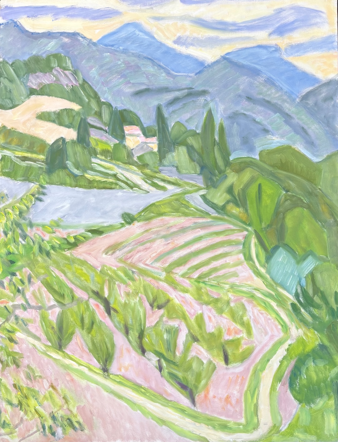 Brantes - code 412 - 1985 - huile sur toile - 116 x 89 cm