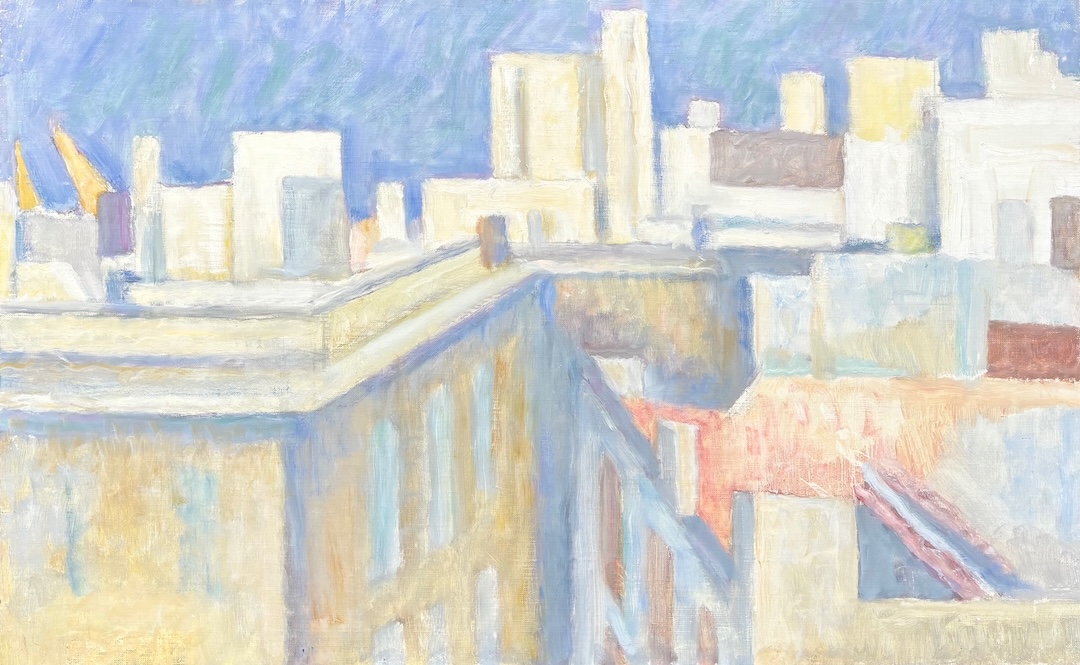 Frondaison - code 151 - 2012 - huile sur toile - 65,5 x 86 cm