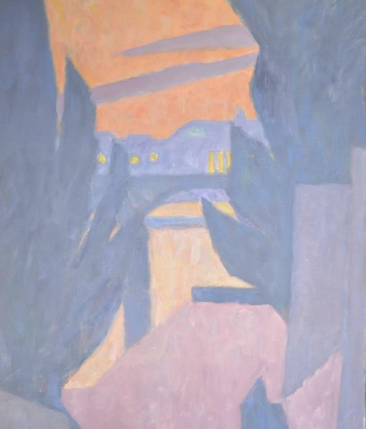 La Seine au Pont des Arts - 1985 - huile sur toile - 81 x 67,5 cm