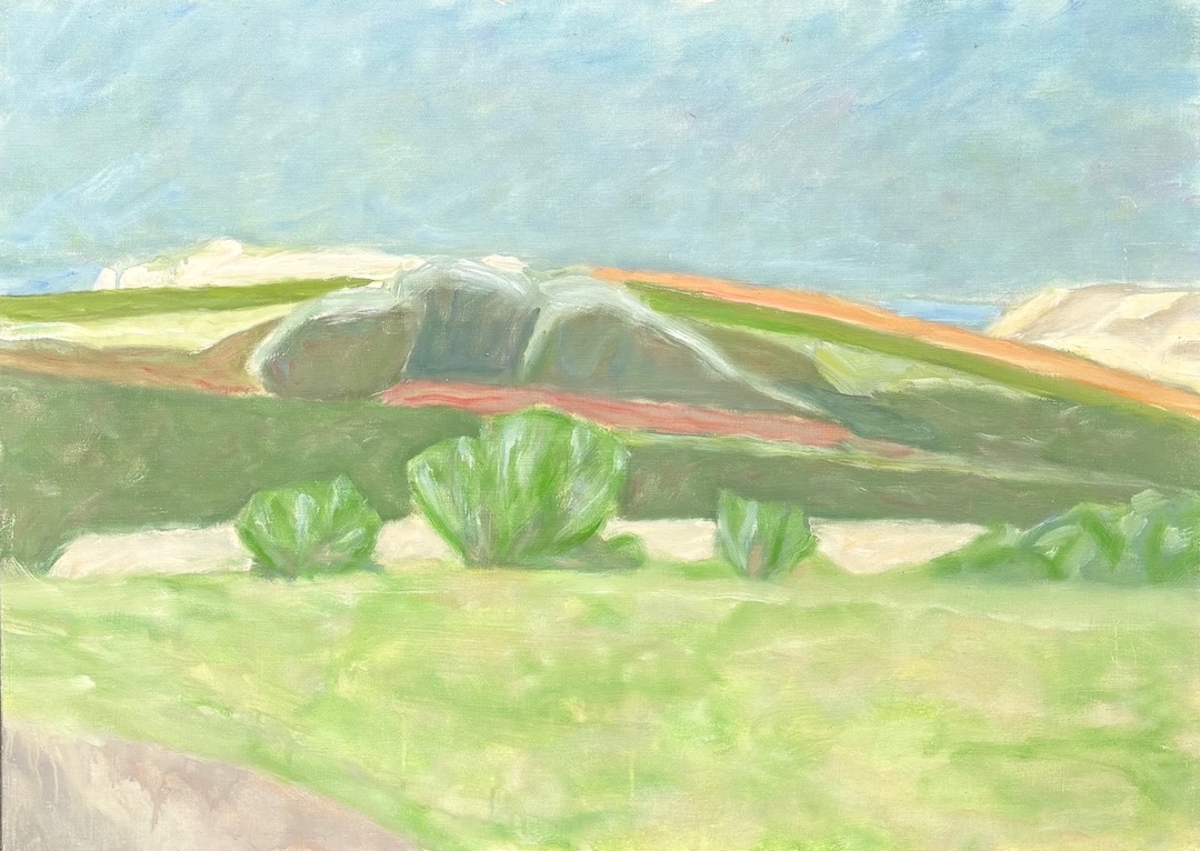 Ouessant - 1980 - code 367 - huile sur toile - 54 x 75 cm