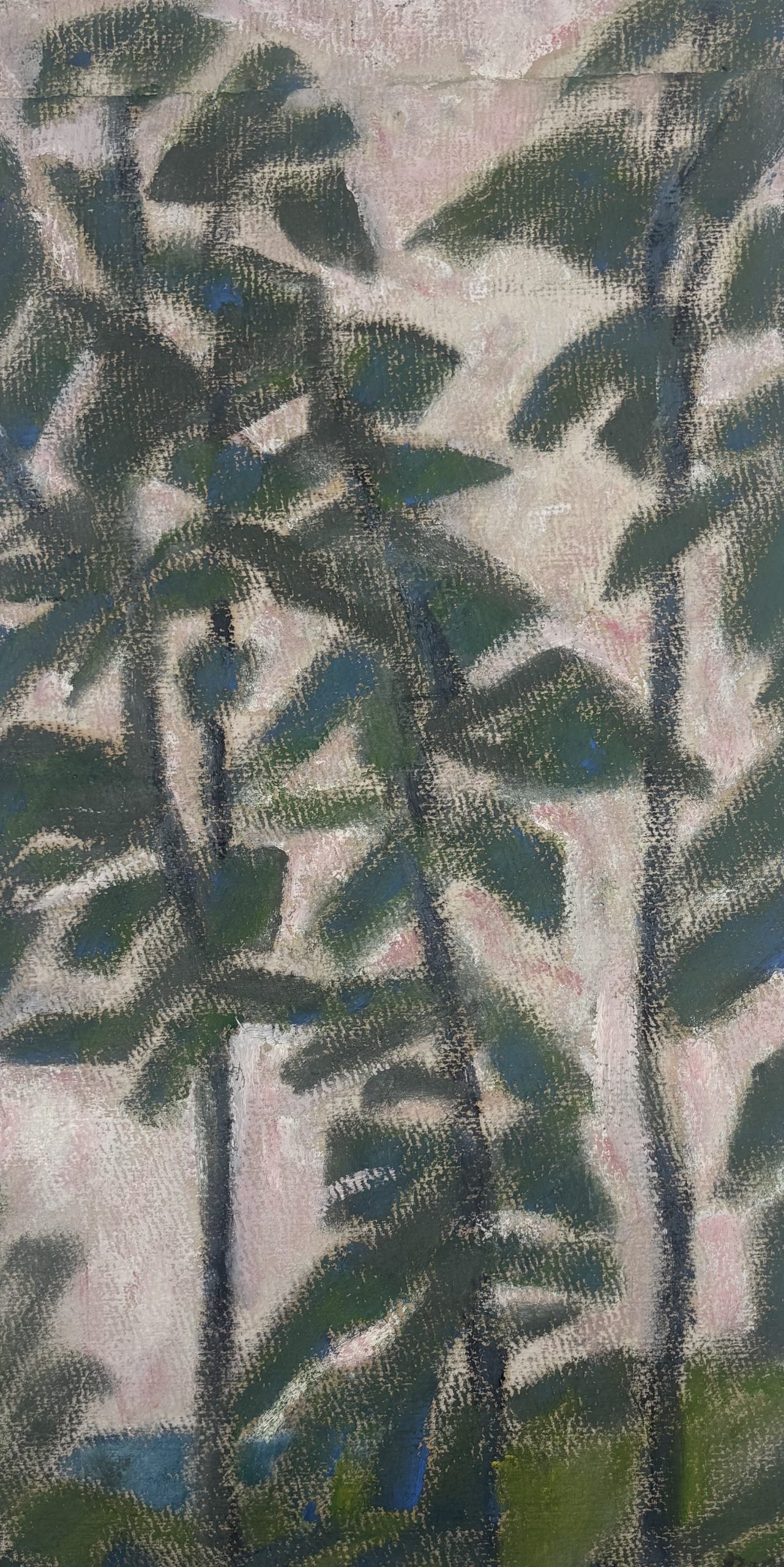 Sans titre - code 970 - huile sur papier - 51 x 31 cm