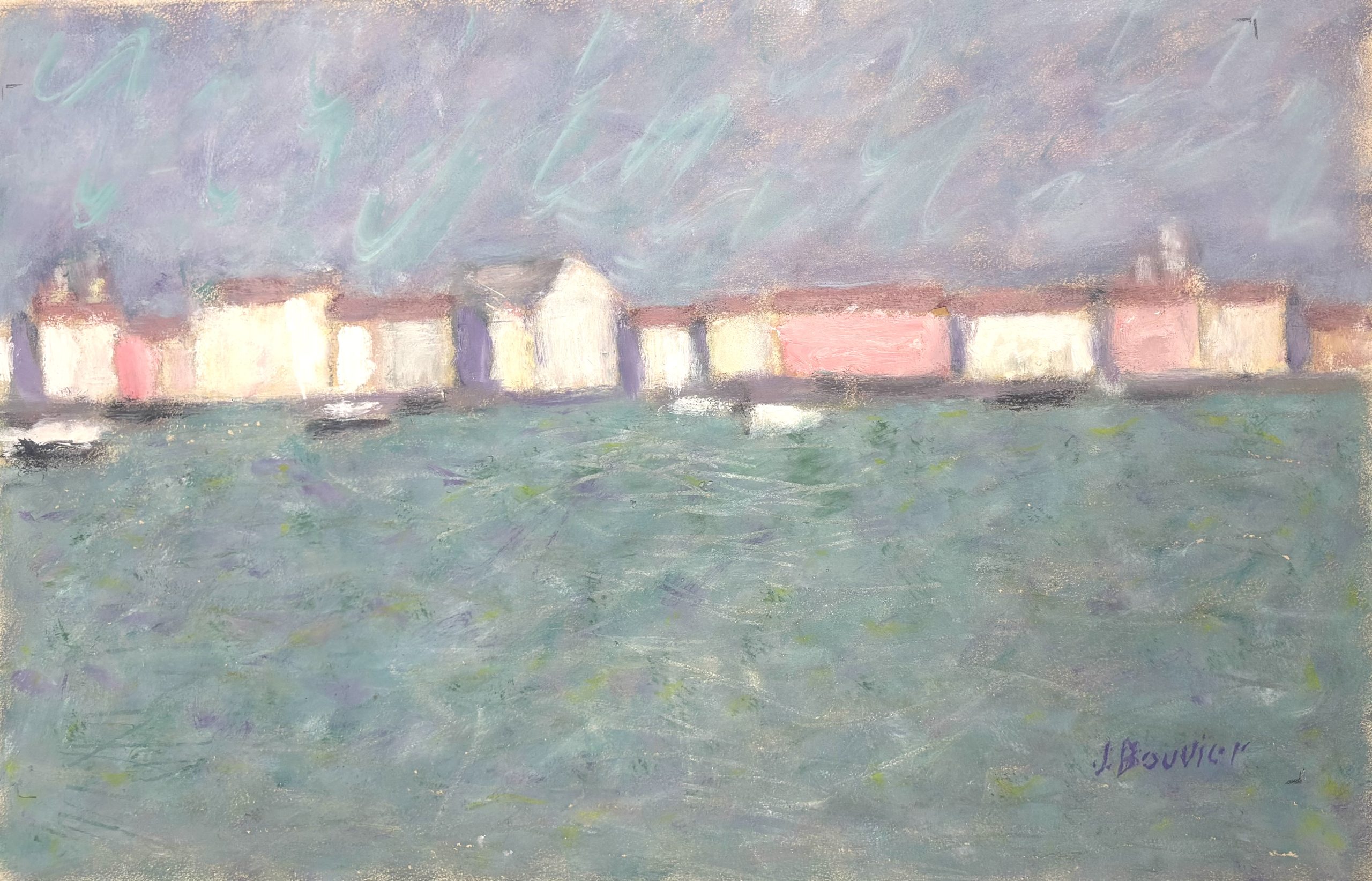 Venise - code 989 - huile sur papier - 34 x 50 cm