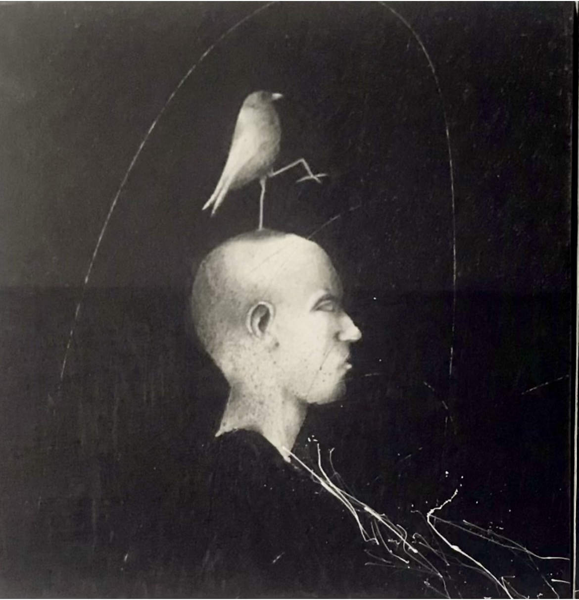 Symphonie II - 20x20 cm - mine de plomb & acrylique. sur papier marouflé - 2024