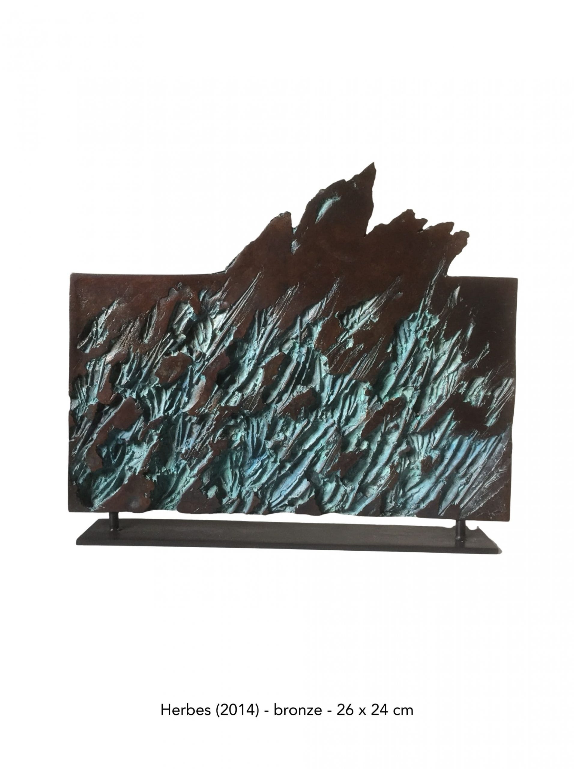 Herbes (2014) - bronze - édition de 8 + 4EA - 26 x 24 cm