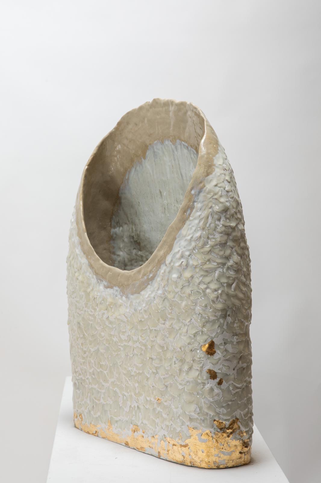 Le Secret d’Arthemis - Grès fin et  porcelaine grand feu émaillée - 66 x 56 x 13 cm